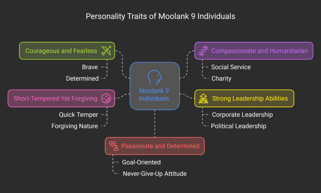 Personality Traits of Moolank 9 Individuals - visual selection Moolank 9