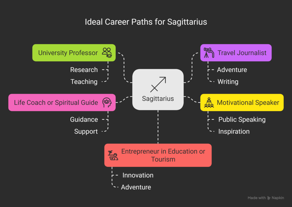 Ideal Career Paths - visual selection sagittarius
